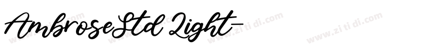 AmbroseStd Light字体转换